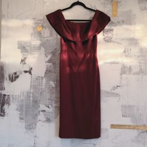 Aritizia Babaton Off Shoulder Midi Rusland Dress S